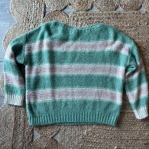 Bel Air “Puce” Pastel Knit Sweater with Gold Threads – Size 2 (EU 36/38 – US S/M